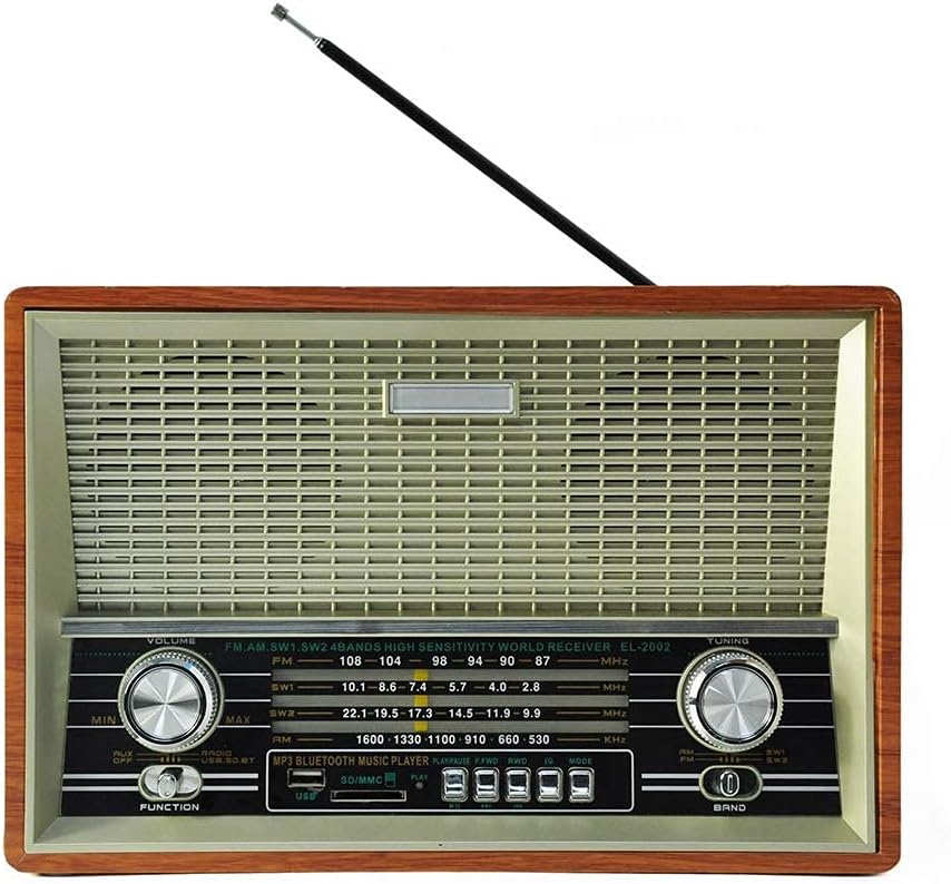 印象のデザイン 昭和レトロ アンティーク風 ヴィンテージ 木製 ラジオ